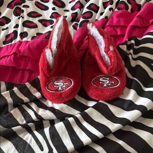 Red SF Logo Slippers